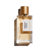 Ingenious Ginger perfume bottle with wooden cap and clear glass design