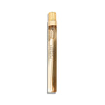 Ingenious Ginger sleek gold-capped perfume spray bottle on white background